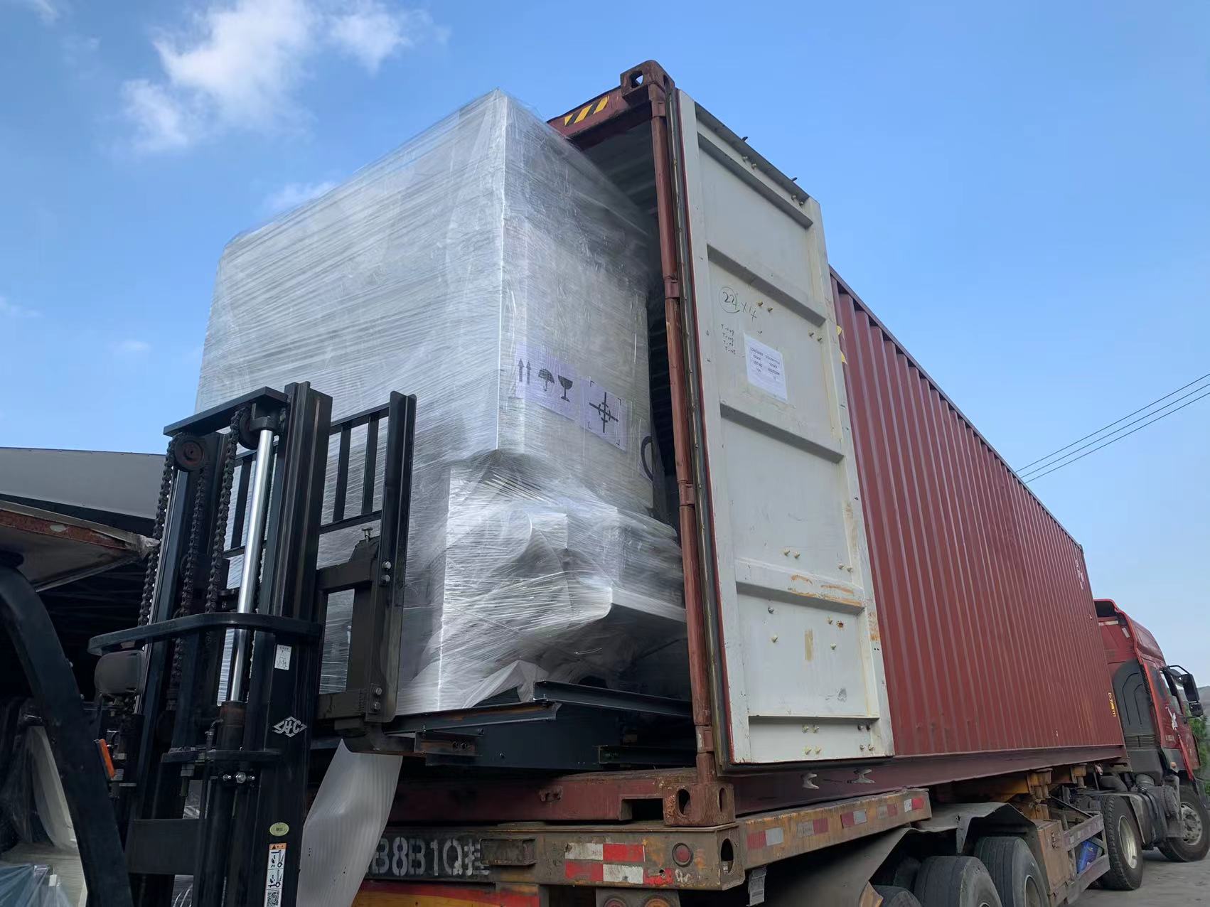 Youbond Cardboard laminating machine YB-1210BK Deliver to Korean customer